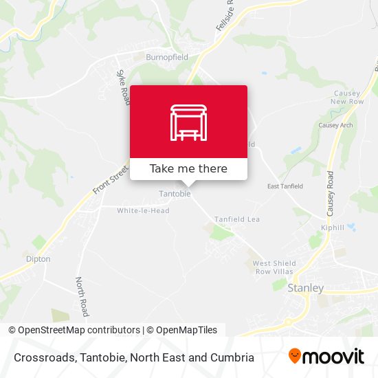 Crossroads, Tantobie map