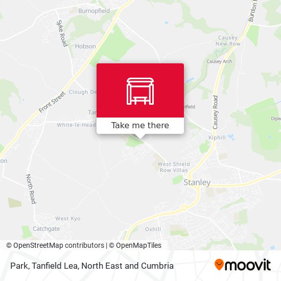 Park, Tanfield Lea map