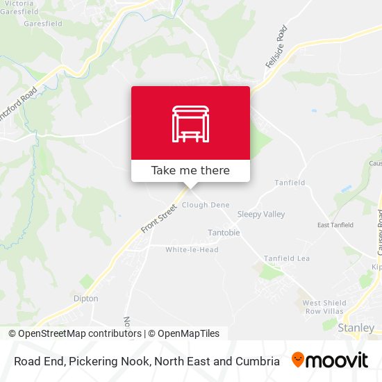 Road End, Pickering Nook map
