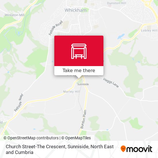 Church Street-The Crescent, Sunniside map