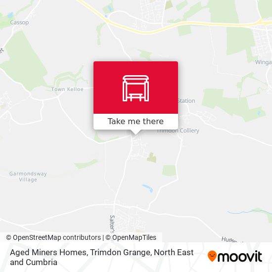 Aged Miners Homes, Trimdon Grange map