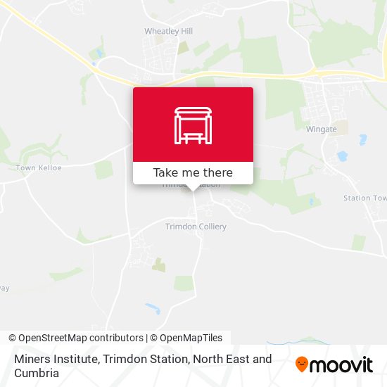 Miners Institute, Trimdon Station map