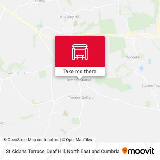 St Aidans Terrace, Deaf Hill map