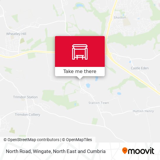 North Road, Wingate map