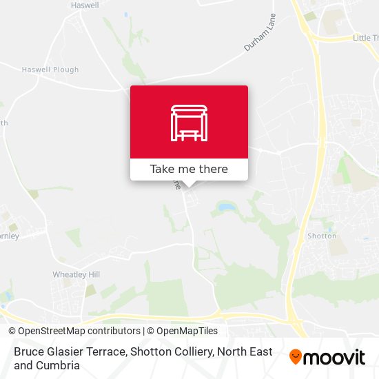 Bruce Glasier Terrace, Shotton Colliery map