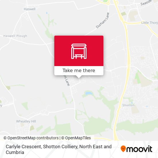 Carlyle Crescent, Shotton Colliery map