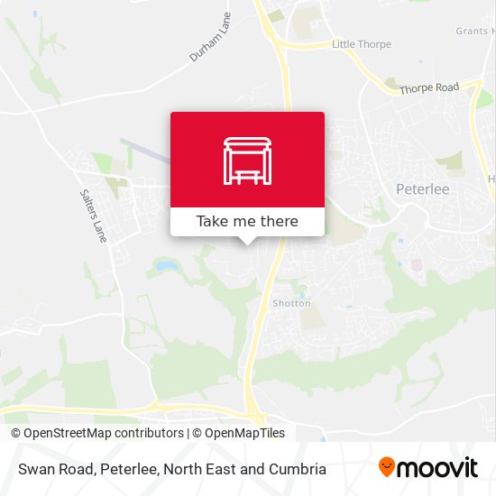 Swan Road, Peterlee map