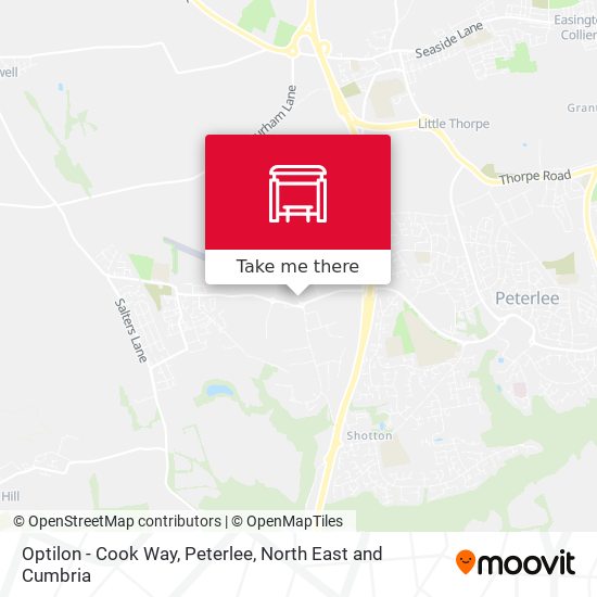 Optilon - Cook Way, Peterlee map