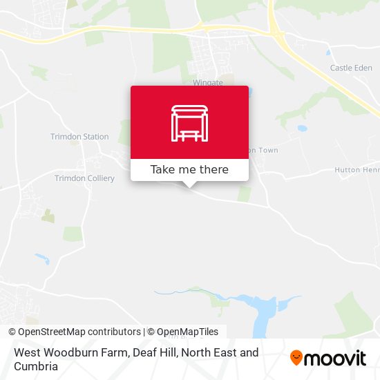 West Woodburn Farm, Deaf Hill map