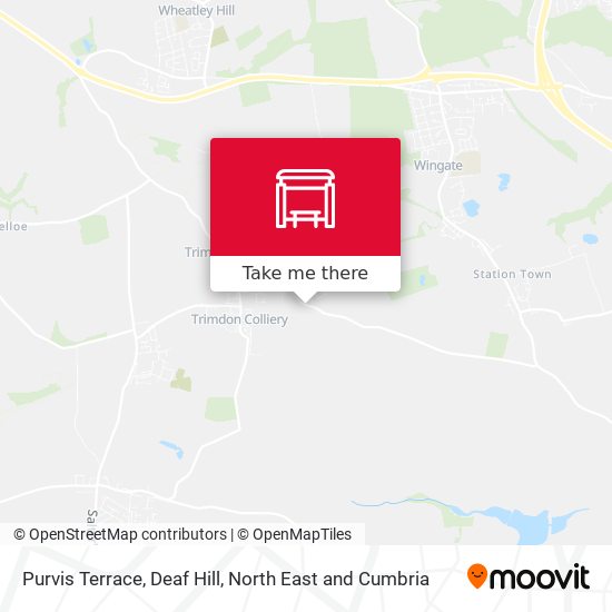 Purvis Terrace, Deaf Hill map