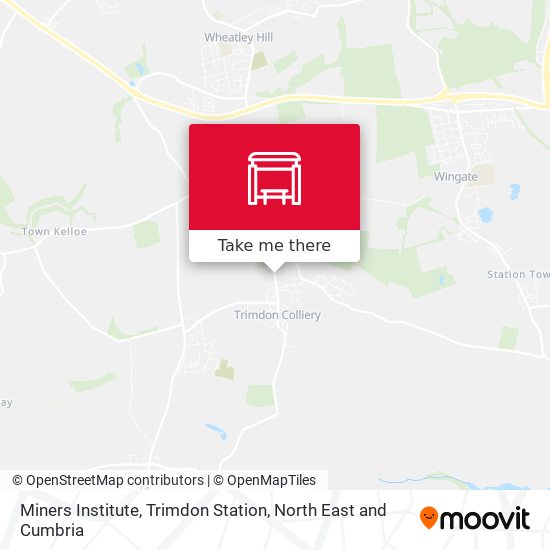 Miners Institute, Trimdon Station map