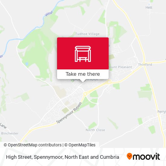 High Street, Spennymoor map