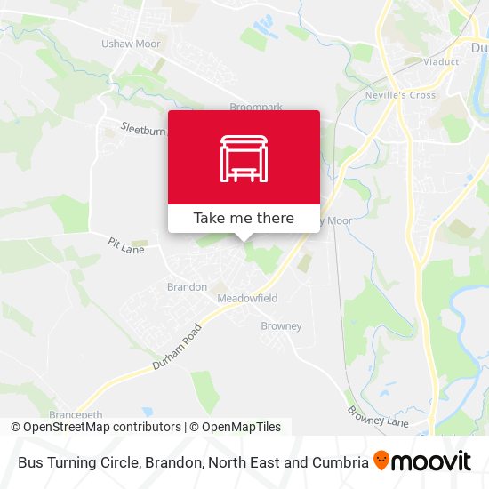 Bus Turning Circle, Brandon map