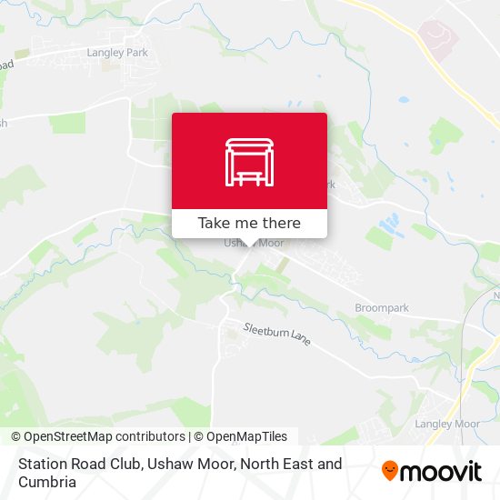 Station Road Club, Ushaw Moor map
