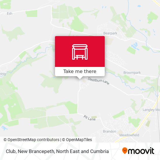 Club, New Brancepeth map