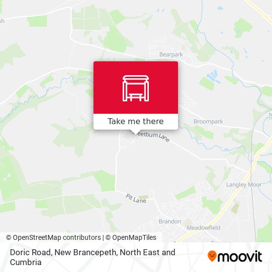 Doric Road, New Brancepeth map