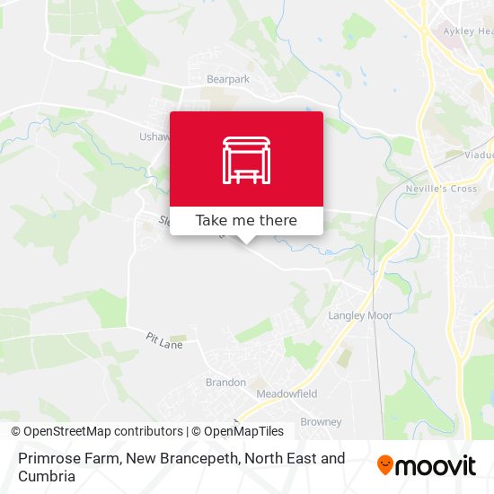 Primrose Farm, New Brancepeth map
