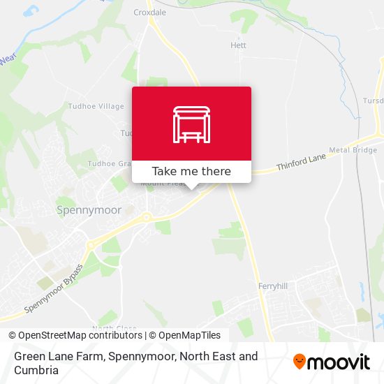 Green Lane Farm, Spennymoor map