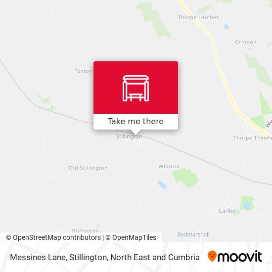 Messines Lane, Stillington map