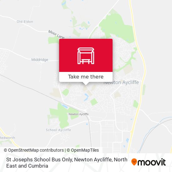 St Josephs School Bus Only, Newton Aycliffe map