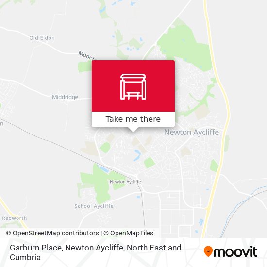Garburn Place, Newton Aycliffe map