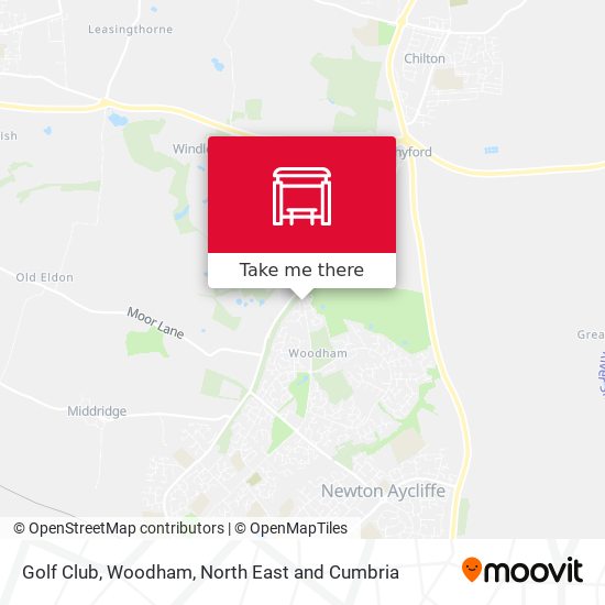 Golf Club, Woodham map
