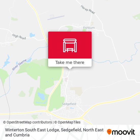 Winterton South East Lodge, Sedgefield map