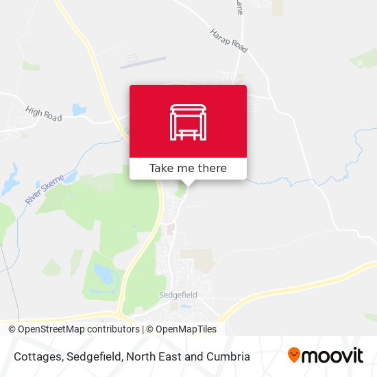 Cottages, Sedgefield map