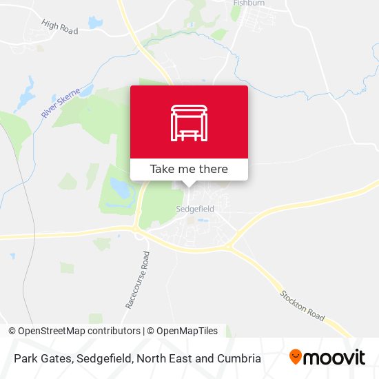 Park Gates, Sedgefield map