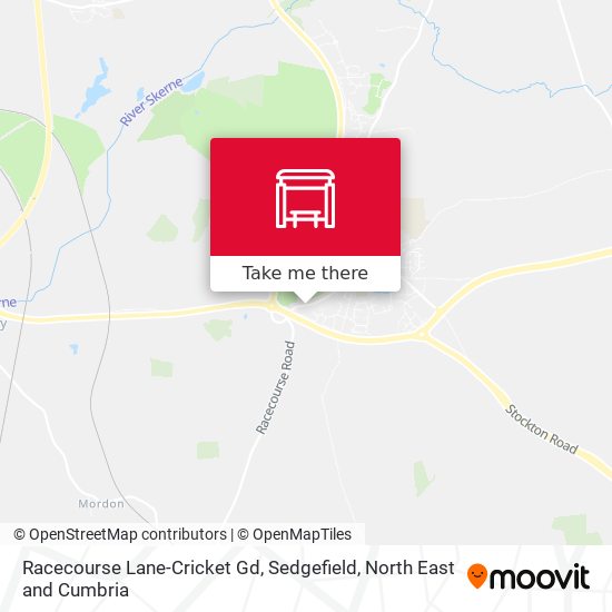 Racecourse Lane-Cricket Gd, Sedgefield map
