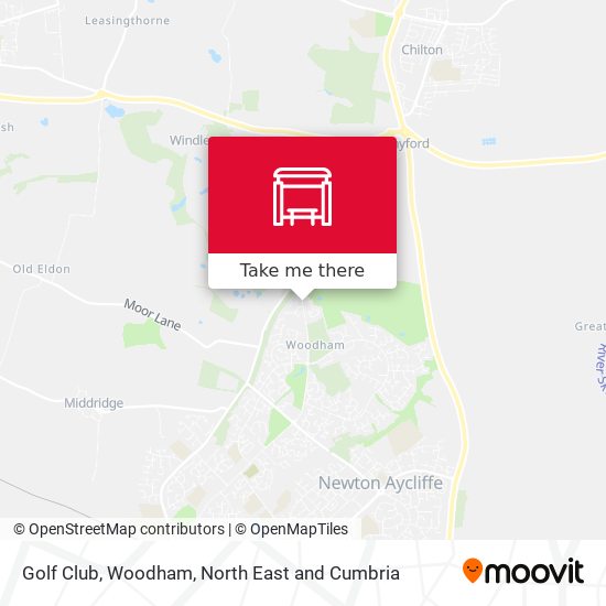 Golf Club, Woodham map