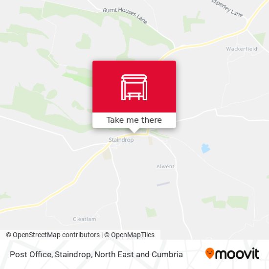 Post Office, Staindrop map