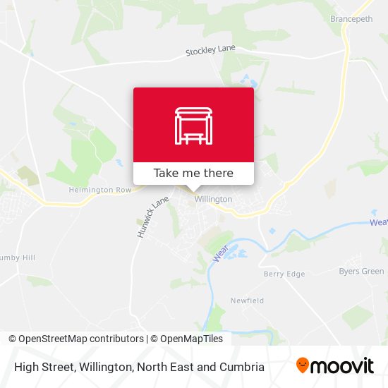 High Street, Willington map
