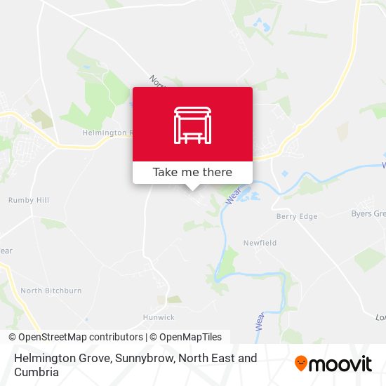 Helmington Grove, Sunnybrow map