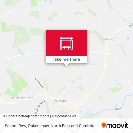 School Row, Oakenshaw map
