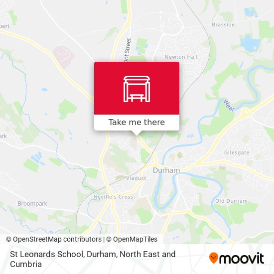 St Leonards School, Durham map