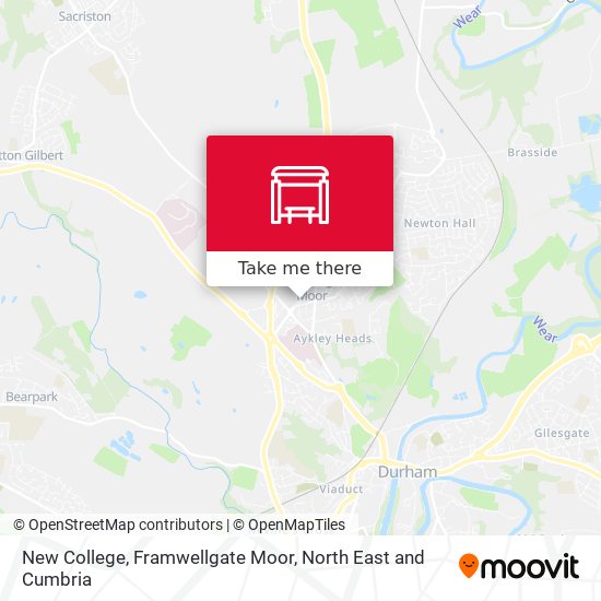 New College, Framwellgate Moor map