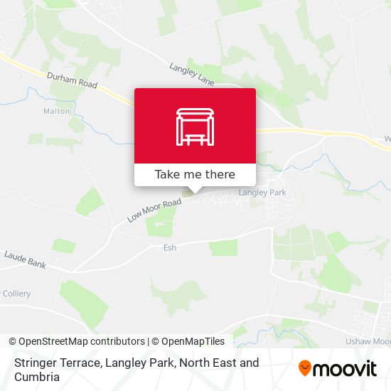 Stringer Terrace, Langley Park map