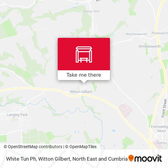 White Tun Ph, Witton Gilbert map