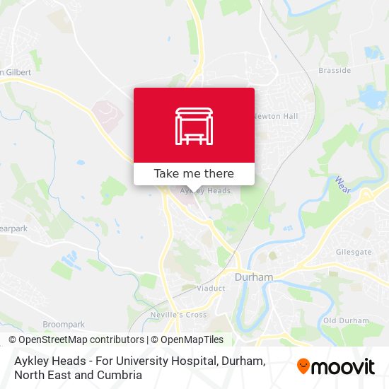 Aykley Heads - For University Hospital, Durham map