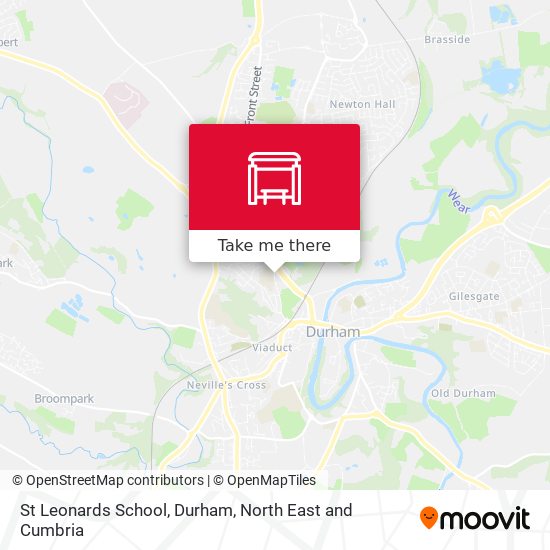 St Leonards School, Durham map