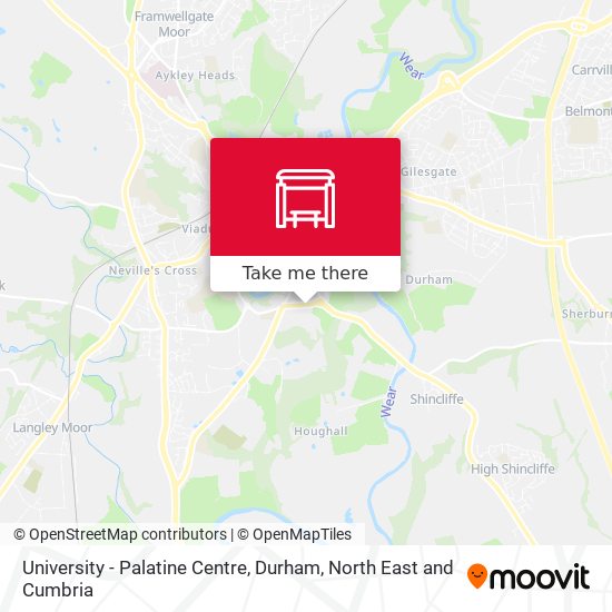 University - Palatine Centre, Durham map