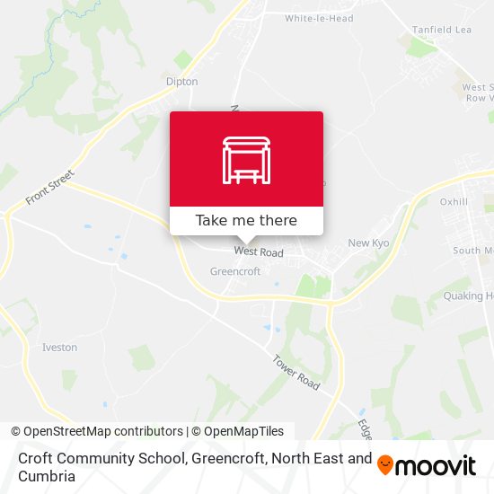 Croft Community School, Greencroft map