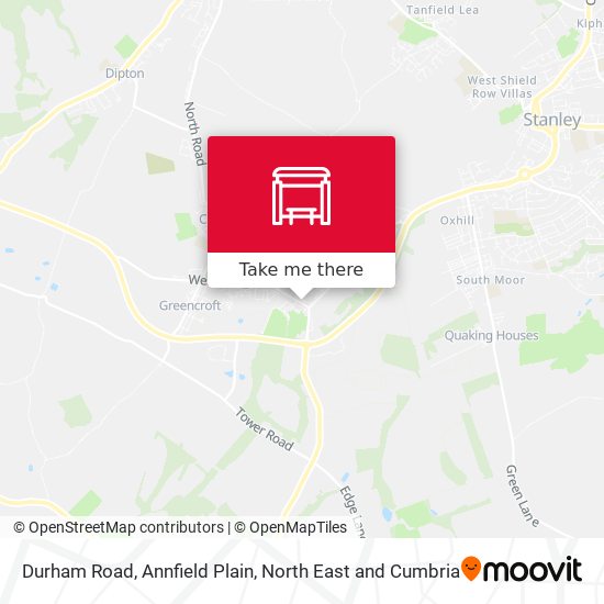 Durham Road, Annfield Plain map