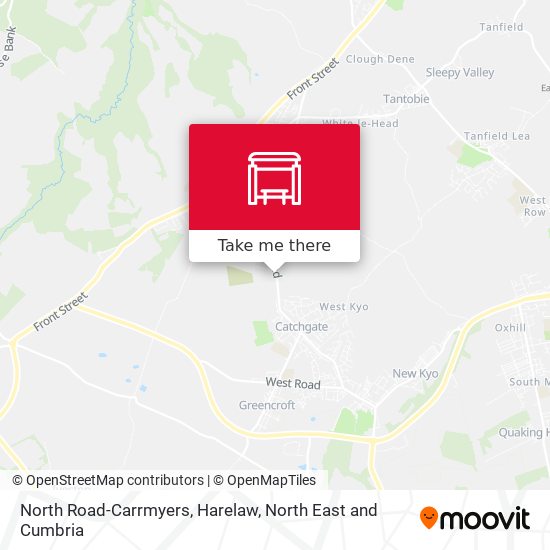 North Road-Carrmyers, Harelaw map