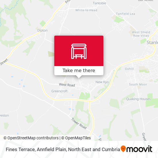 Fines Terrace, Annfield Plain map