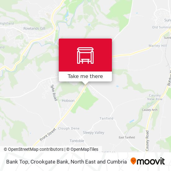 Bank Top, Crookgate Bank map