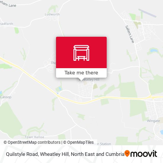 Quilstyle Road, Wheatley Hill map