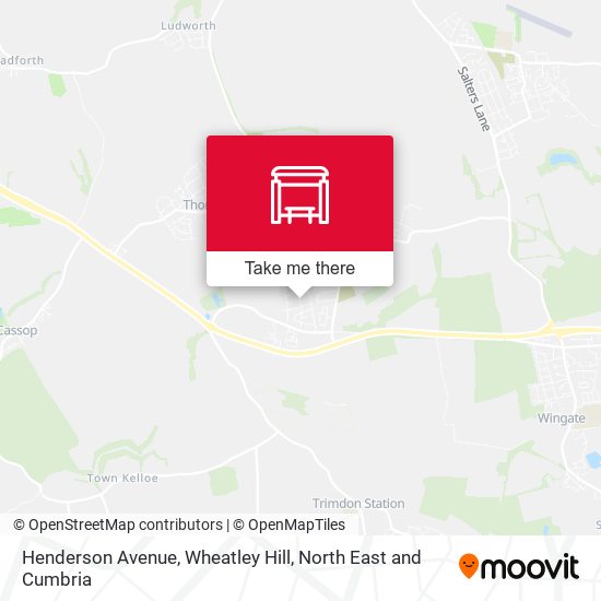 Henderson Avenue, Wheatley Hill map