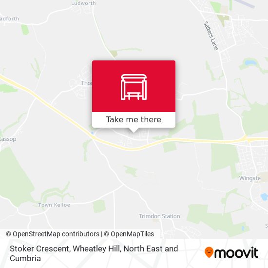 Stoker Crescent, Wheatley Hill map
